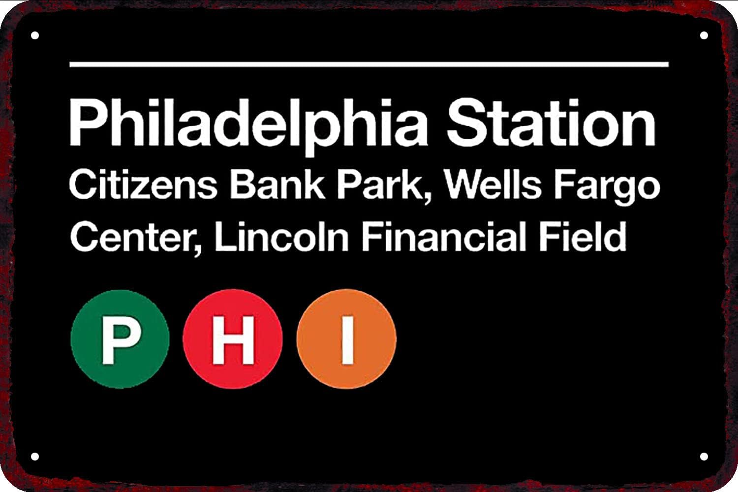 Home Bar Word - Винтажная металлическая табличка Philadelphia Pro Sports
