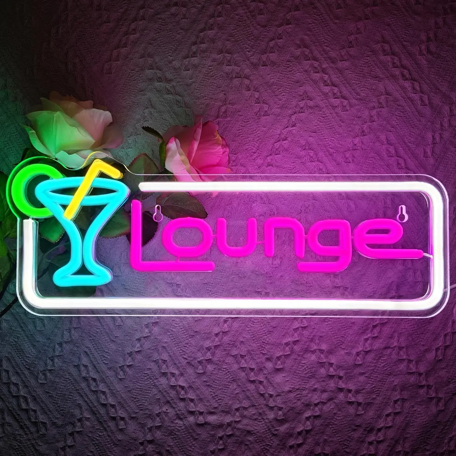 Светодиодная неоновая вывеска  – обзор и цена Home Bar Lounge