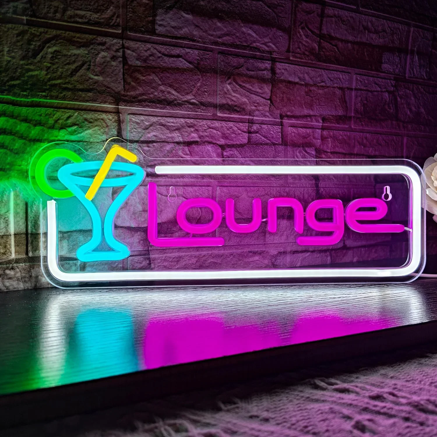 Светодиодная неоновая вывеска  – обзор и цена Home Bar Lounge