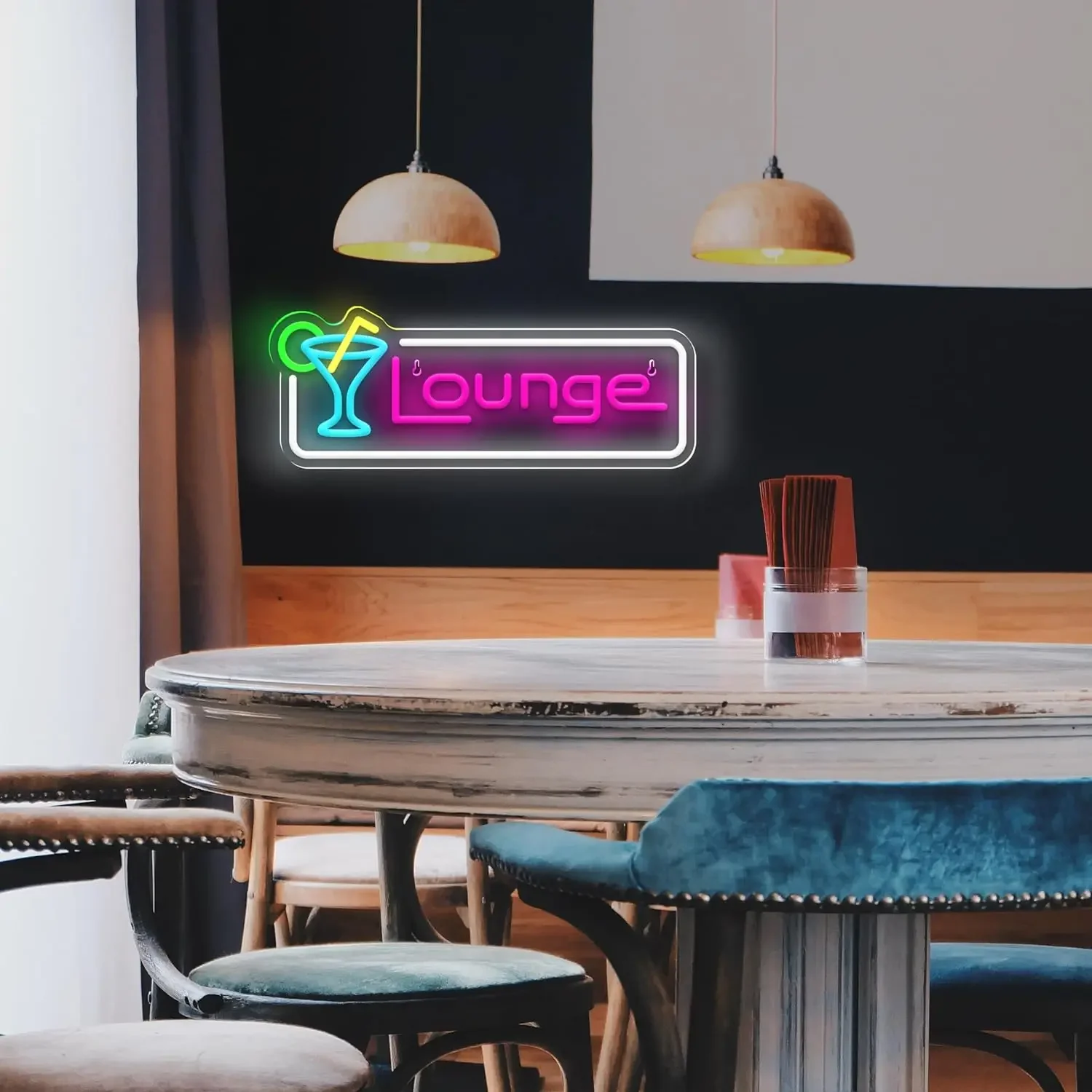 Светодиодная неоновая вывеска  – обзор и цена Home Bar Lounge